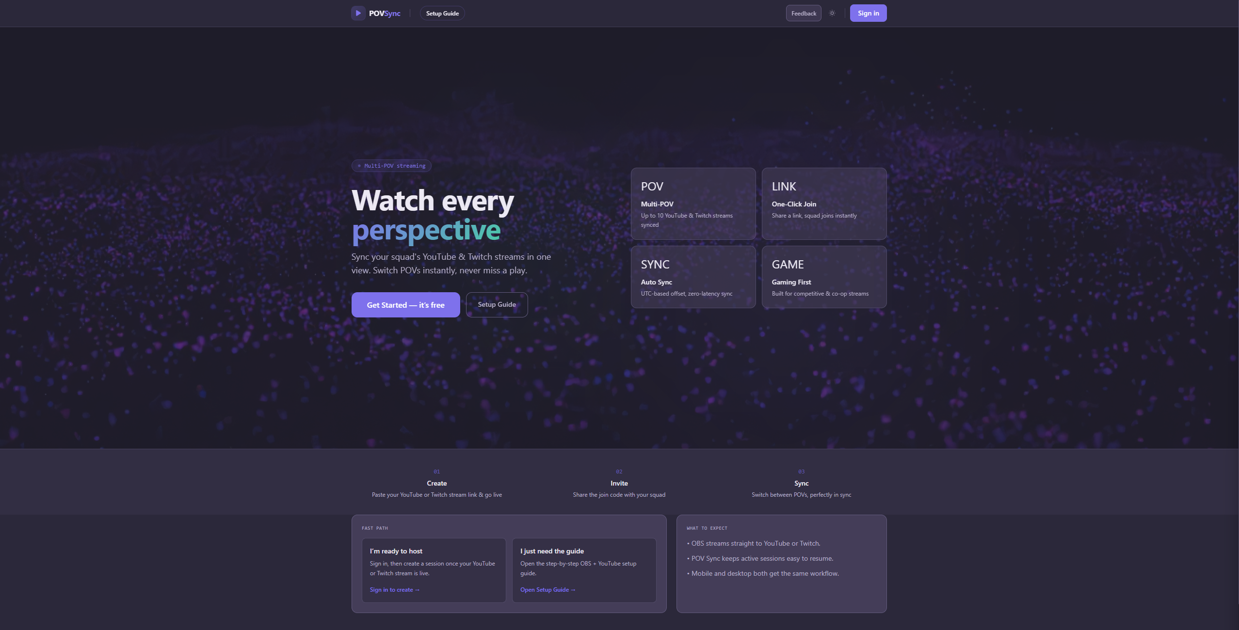 Preview of POV Sync